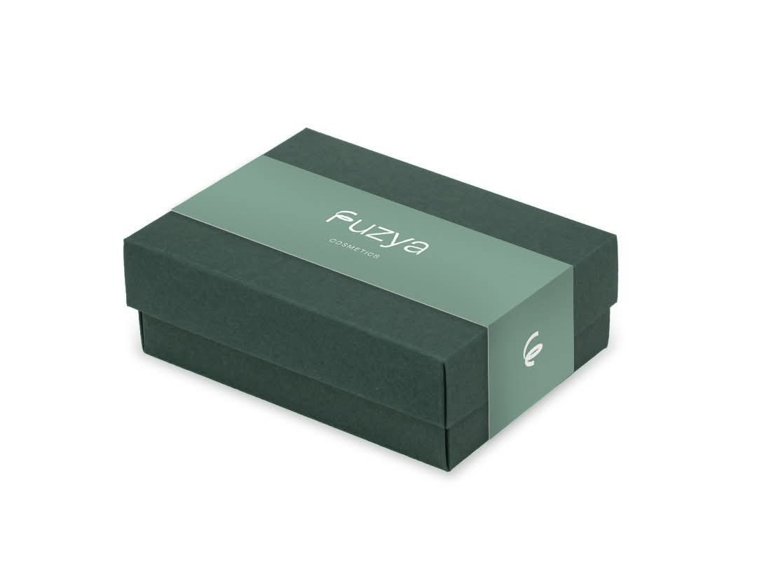 ciemnozielone pudełko prezentowe Fuzya